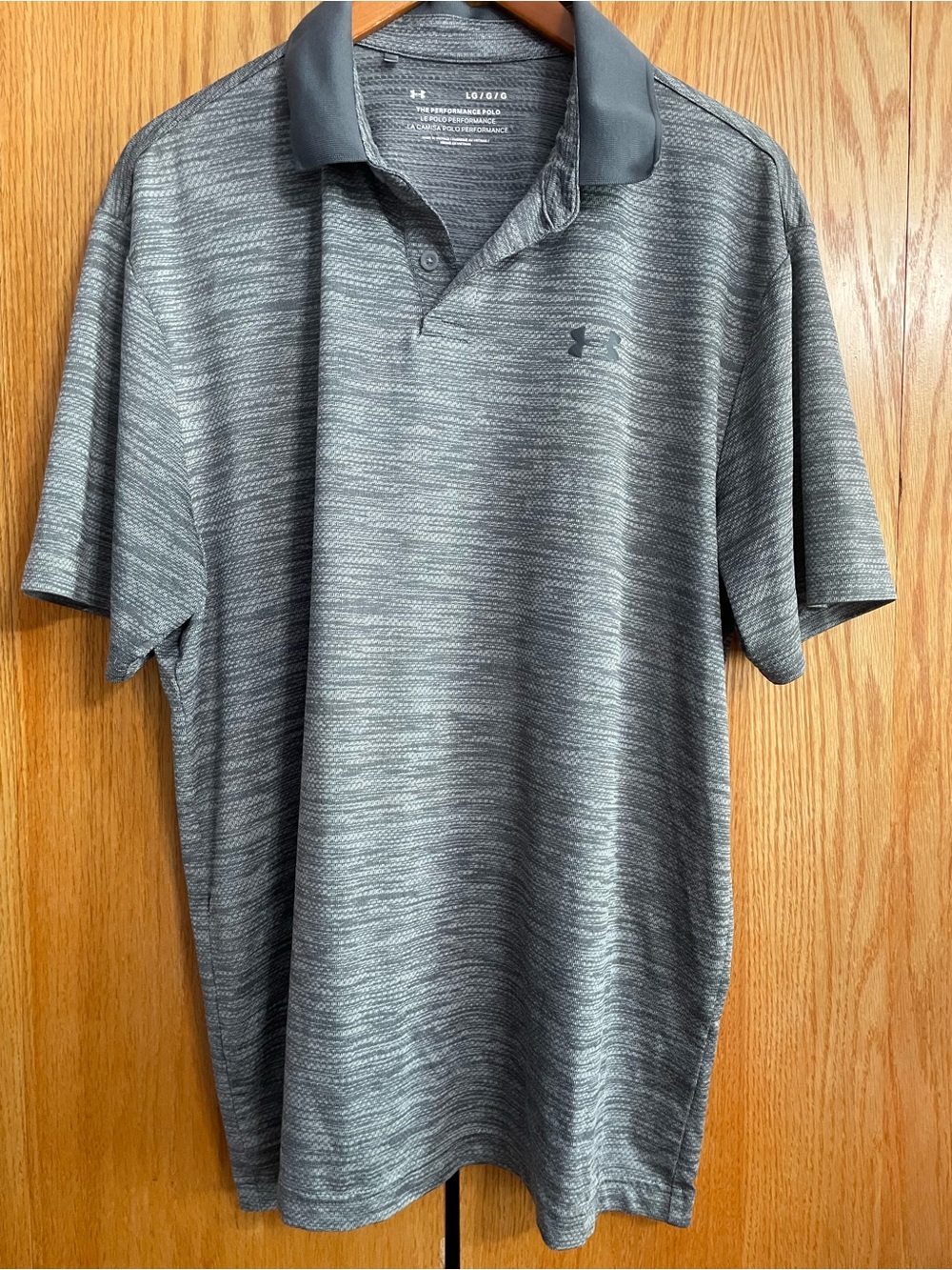 Under Armour Men's Gray Heathered Polo